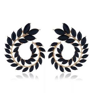 Leaf fashion luxury jewelry earrings